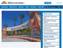 Tablet Screenshot of cityofnorthlasvegas.com